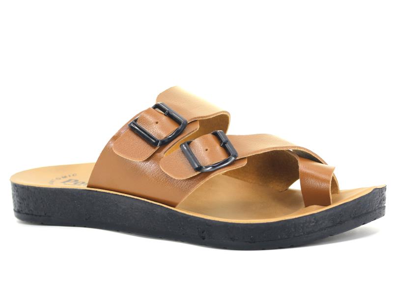 Polex Merdane 10024 Birken Çift Toka Baş Parmak Arası Terlik - 1