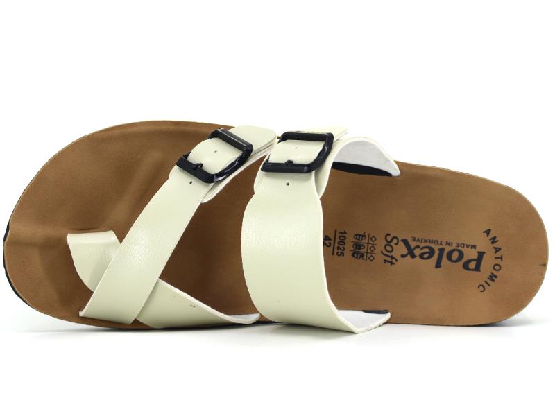 Polex Merdane 10024 Birken Çift Toka Baş Parmak Arası Terlik - 2