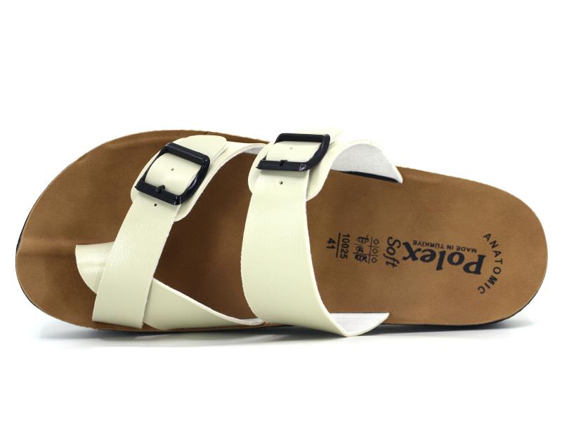 Polex Merdane 10025 Birken Çift Ayrı Toka Baş Parmak Arası Terlik - 1