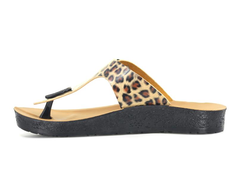 Polex Zenne 5356-C Leopar Desen * Parmak Arası Terlik - 2