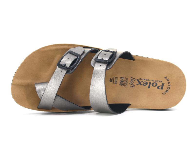 Polex Zenne 5355 Birken Çift Ayrı Toka Baş Parmak Arası Terlik - 2