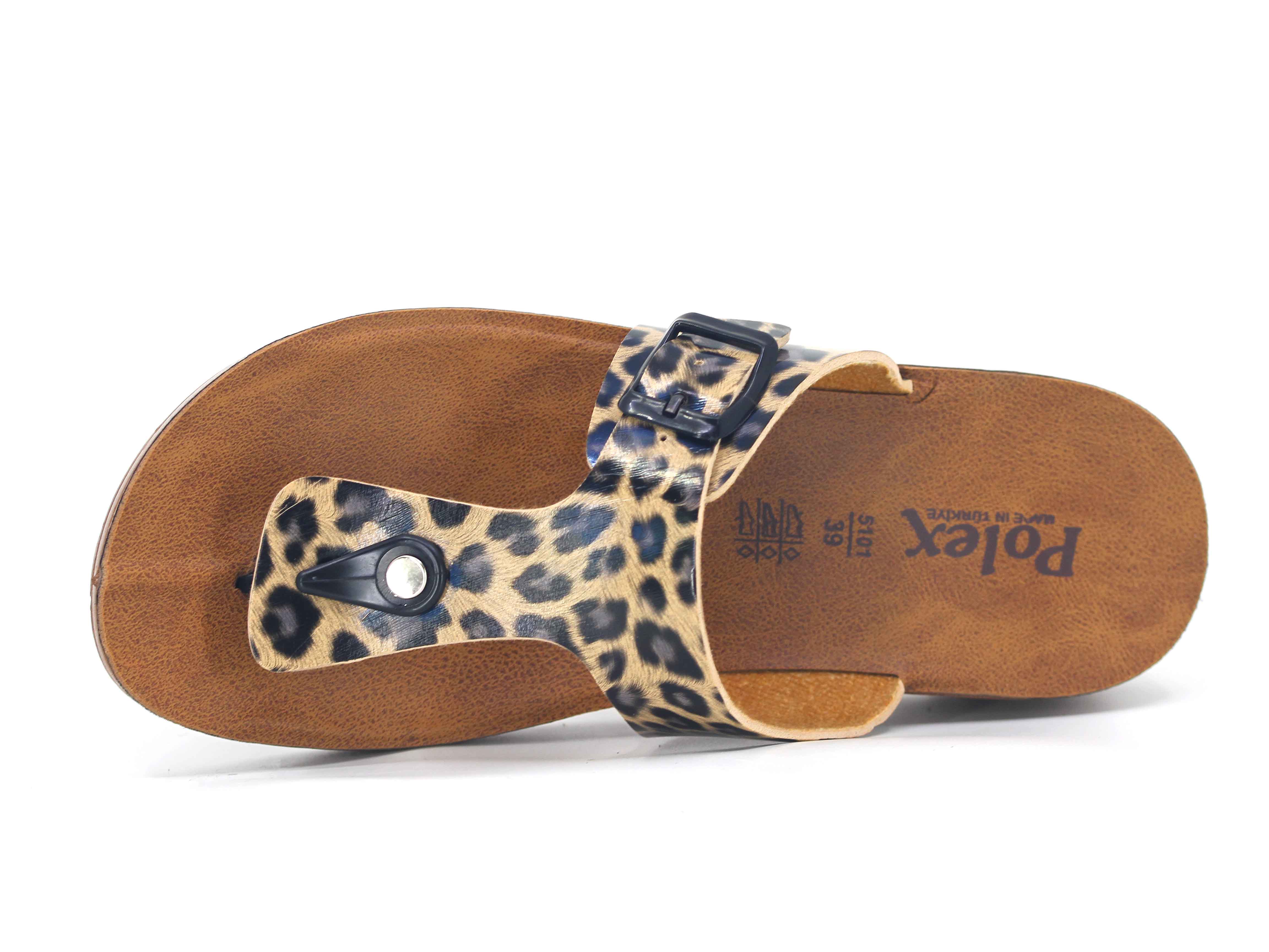 Polex Zenne 5111-C Yüksek Leopar * Parmak Arası Terlik - 2