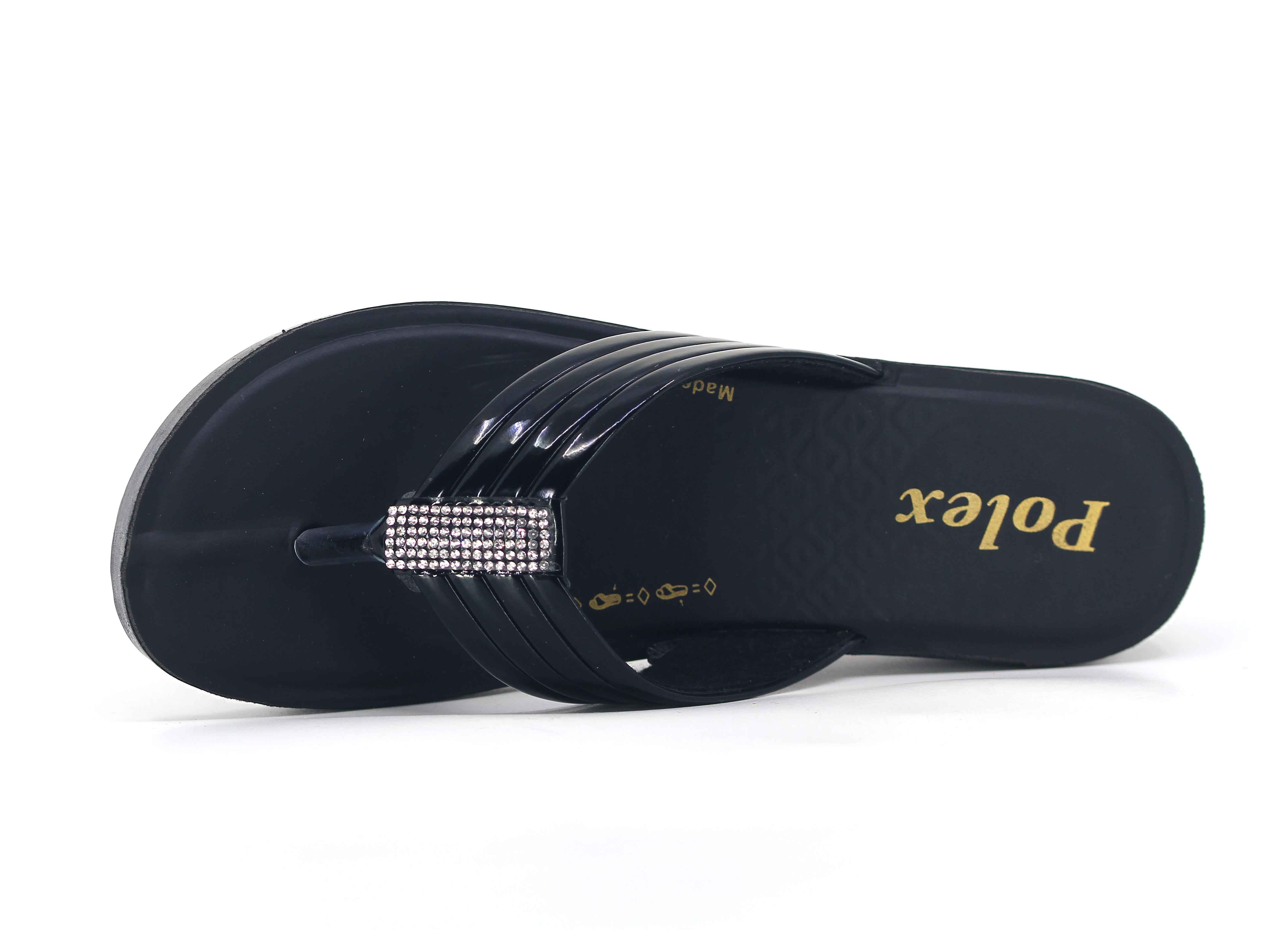 Polex Zenne Z312 Taşlı Ayna Bantlı Parmak Arası Terlik - 2