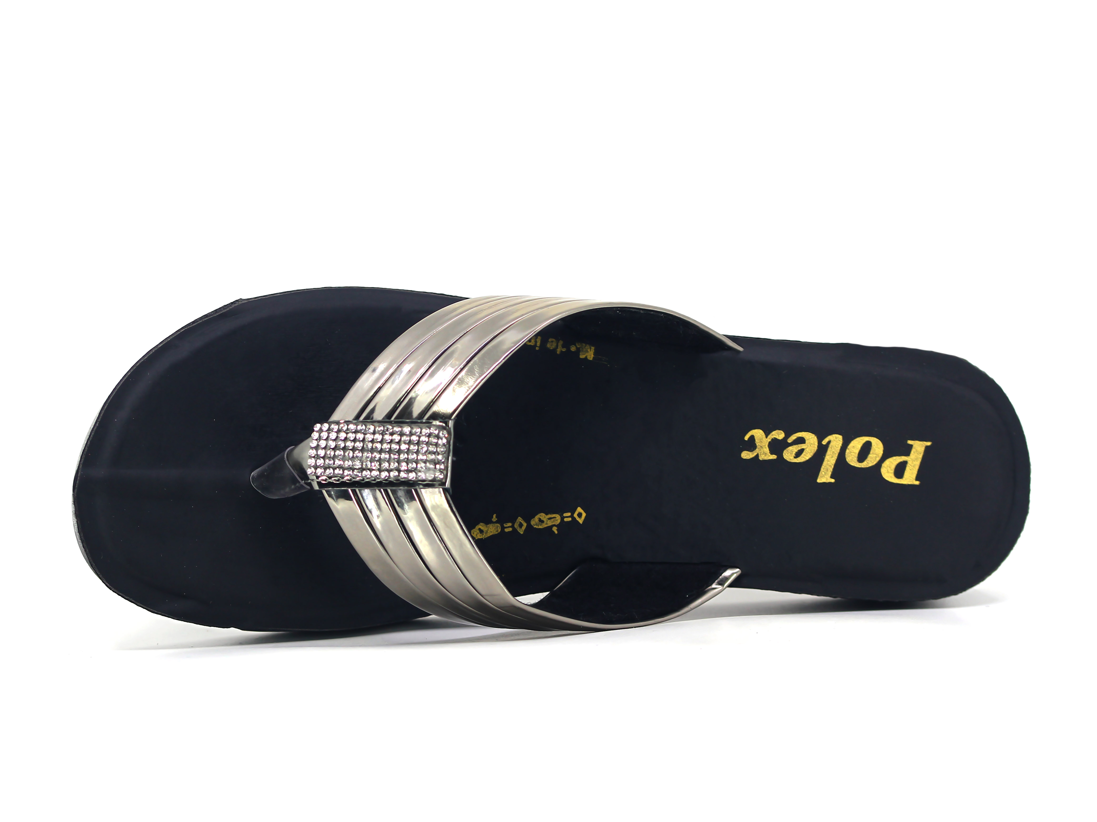 Polex Zenne Z312 Taşlı Ayna Bantlı Parmak Arası Terlik - 2