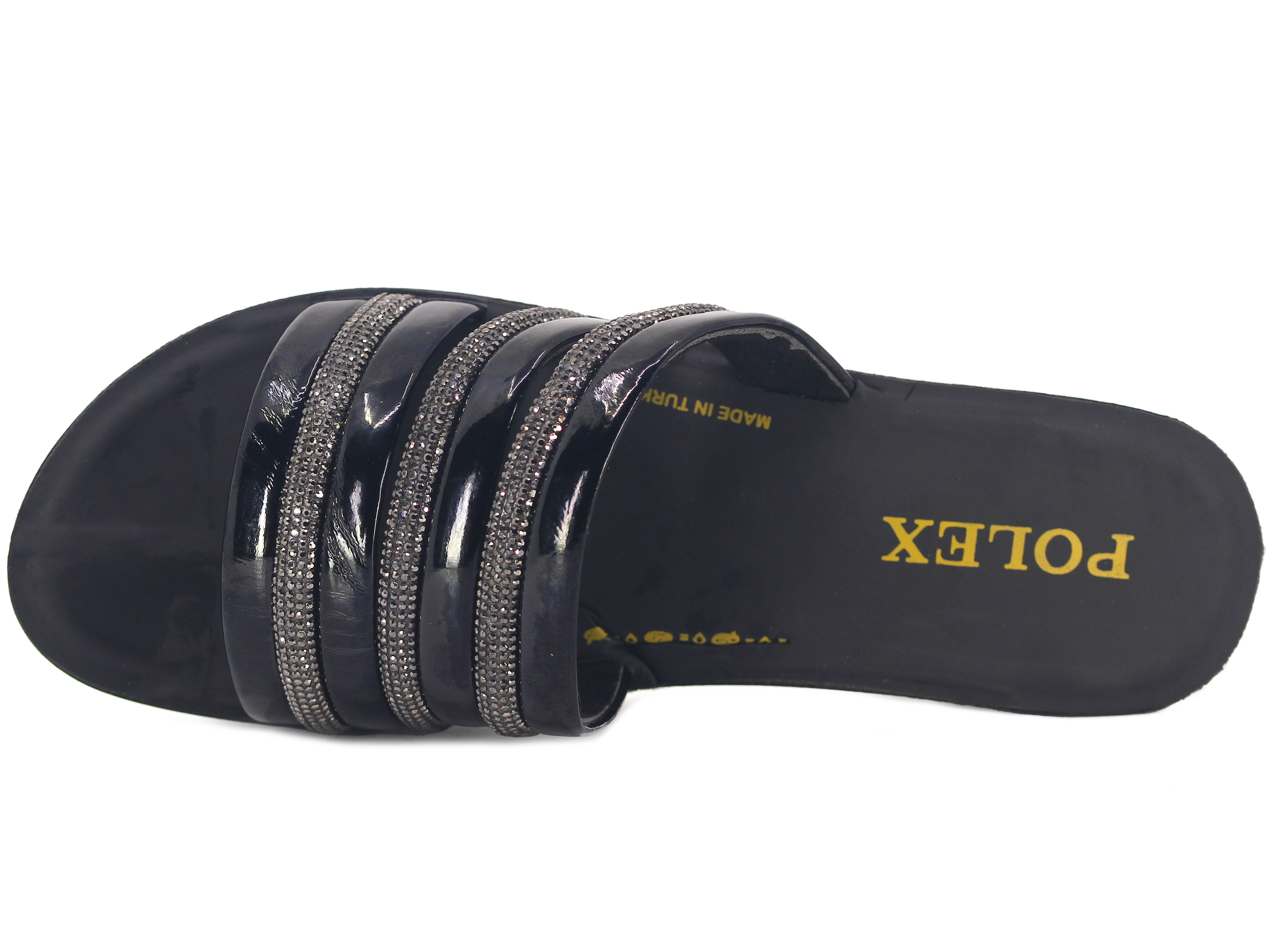Polex Zenne 684 Taşlı Ayna Bantlı Günlük Terlik - 2