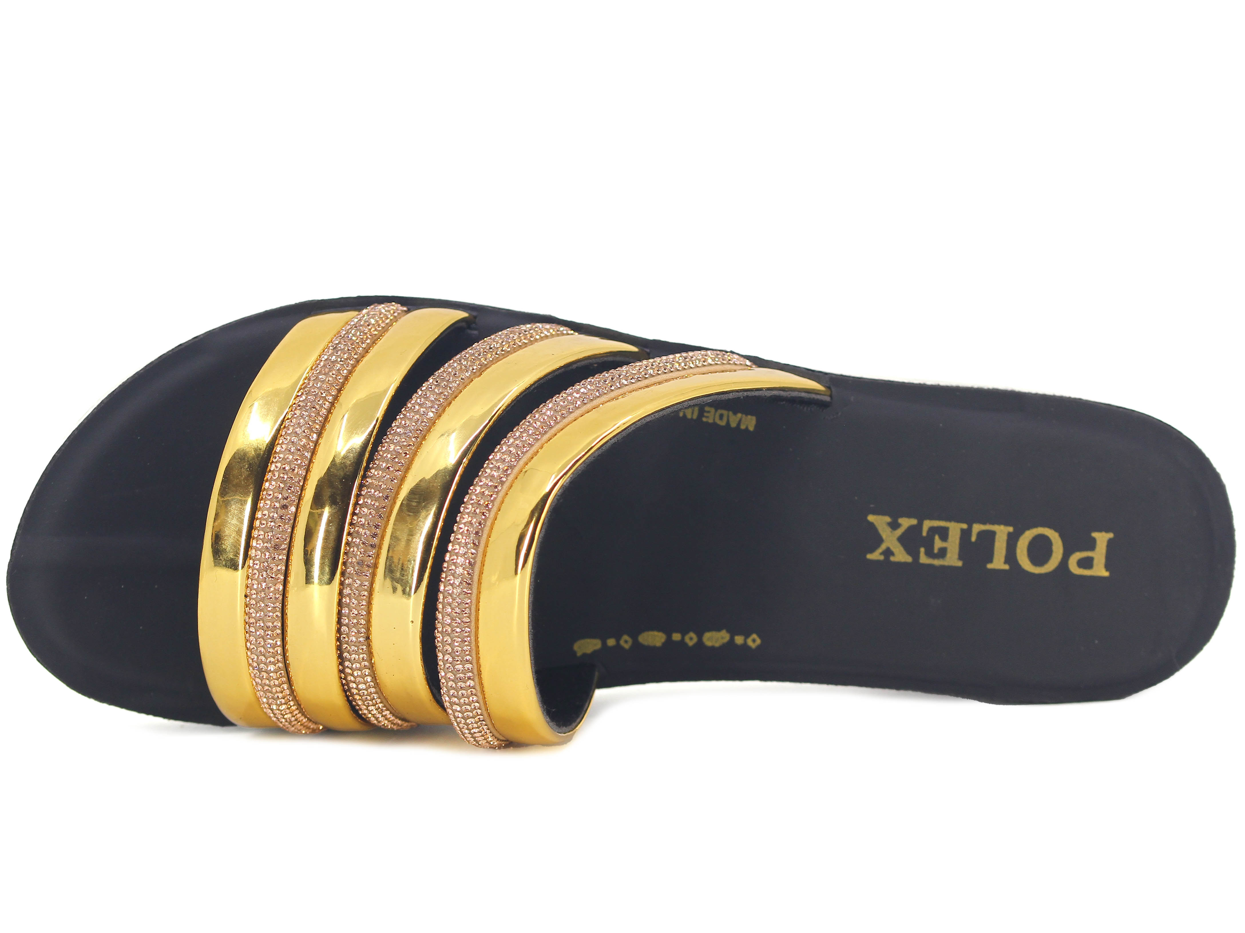 Polex Zenne 684 Taşlı Ayna Bantlı Günlük Terlik - 2