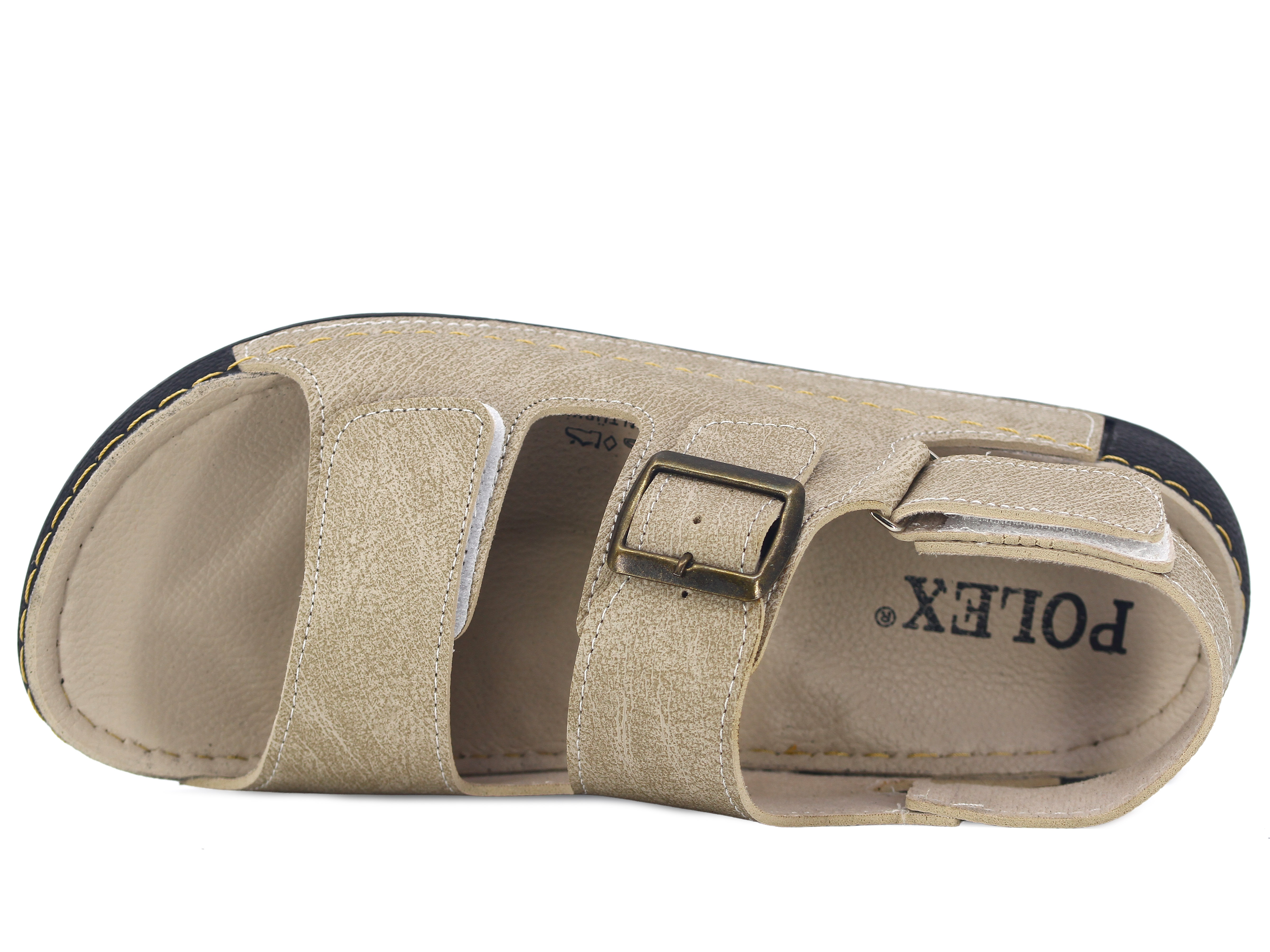 Polex Merdane 20014 Cırtlı Tokalı Monta Sandalet - 2