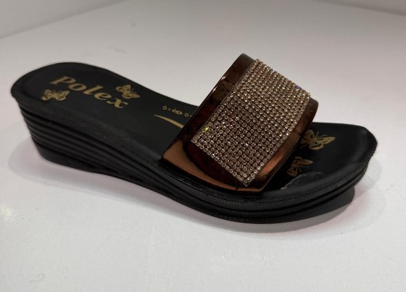Polex Filet F1321 Düz Yüz Taşlı Günlük Terlik