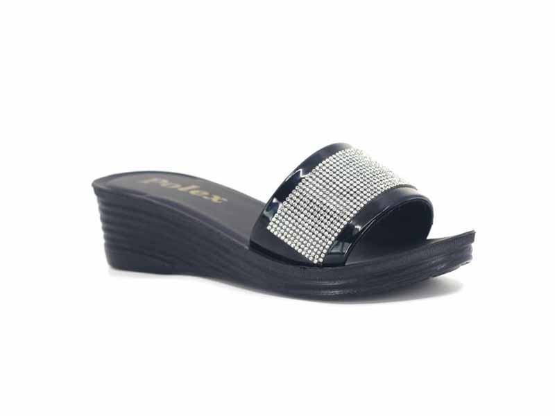 Polex Patik P927 Düz Taşlı Ayna Bantlı Günlük Terlik - 1
