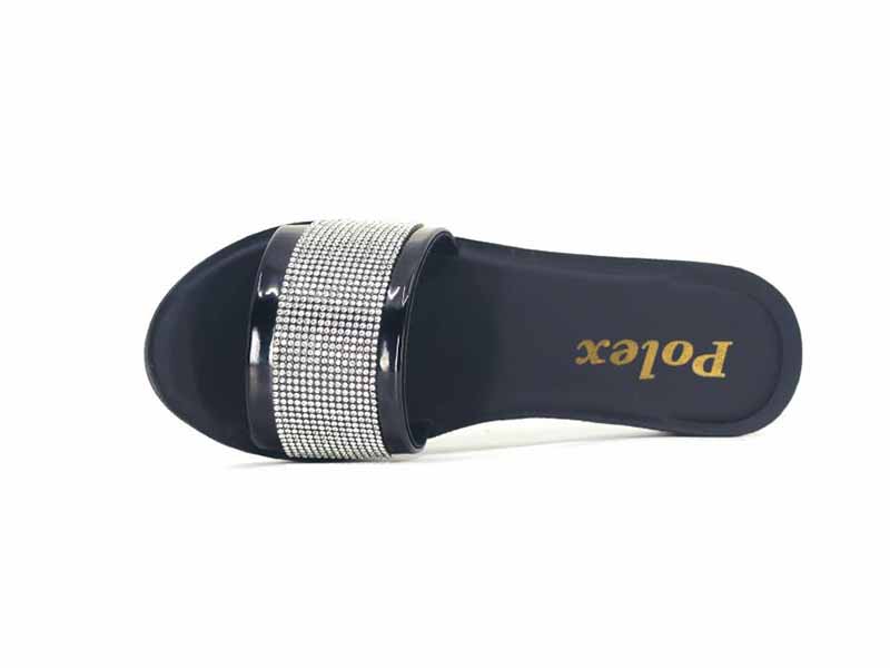 Polex Patik P927 Düz Taşlı Ayna Bantlı Günlük Terlik - 2
