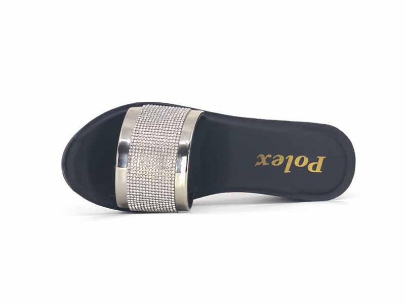 Polex Patik P927 Düz Taşlı Ayna Bantlı Günlük Terlik - 2