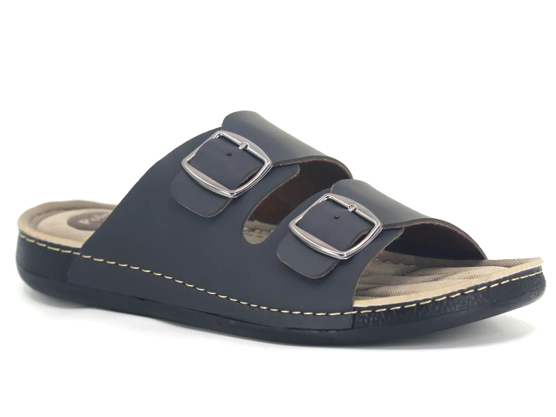 Polex Merdane 1055-4 Lord Çift Toka Monta Battal Poşetli(45-47) Günlük Terlik