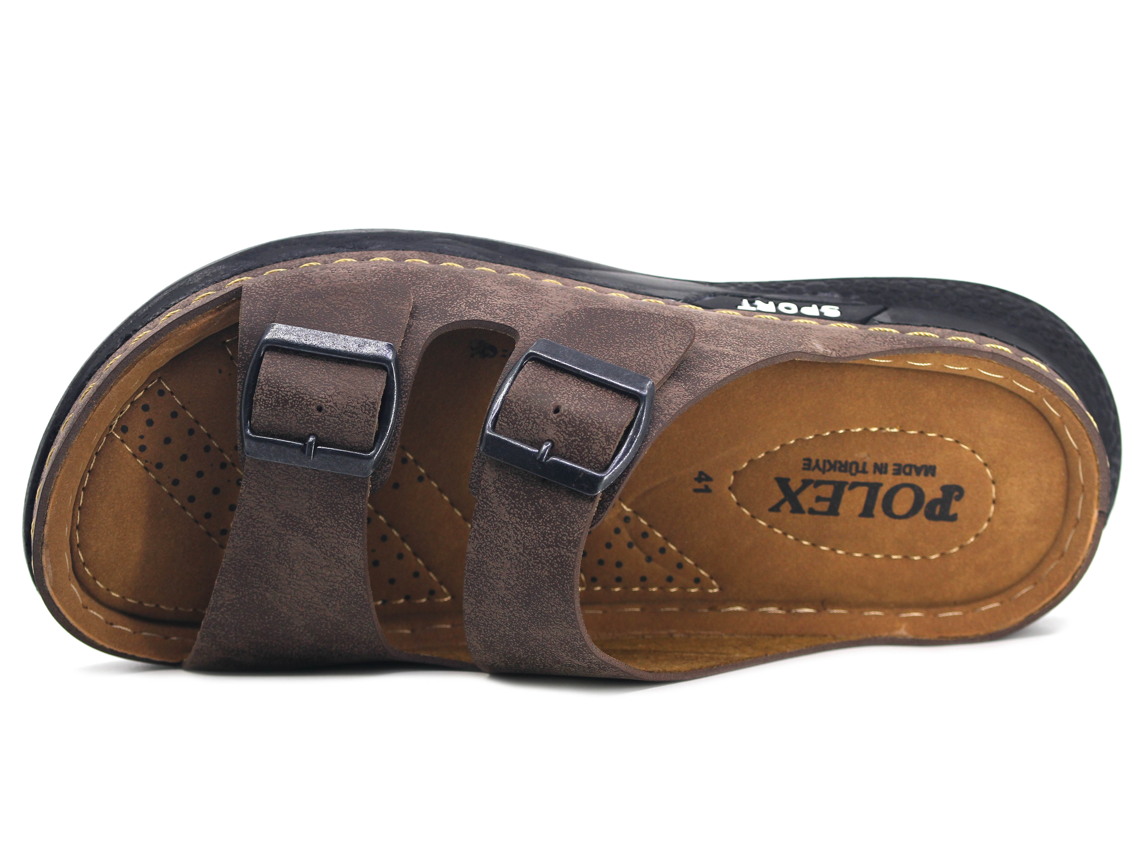 Polex Merdane M-2010 Çift Toka Monta Poşetli Günlük Terlik - 2