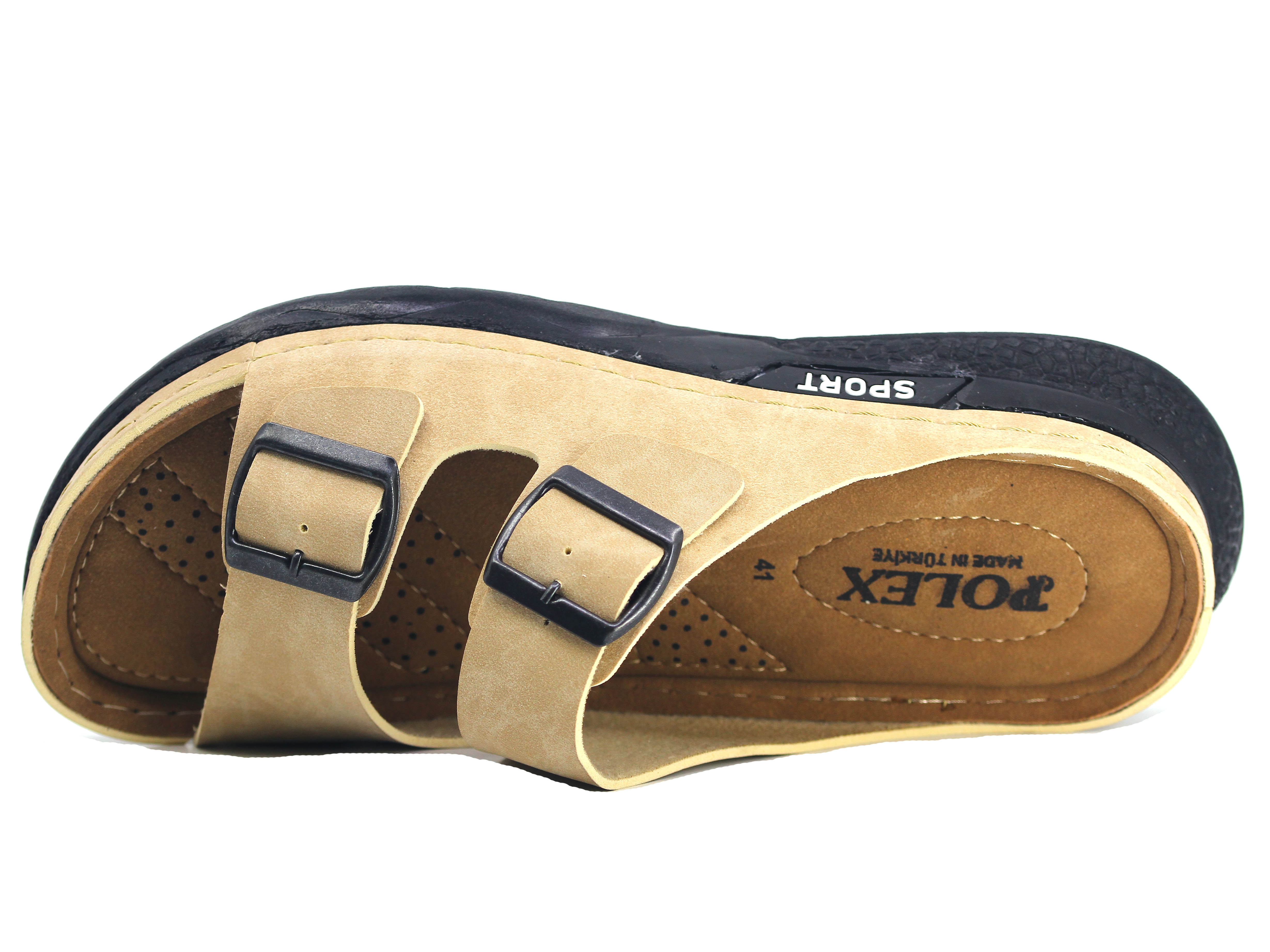 Polex Merdane M-2010 Çift Toka Monta Poşetli Günlük Terlik - 2