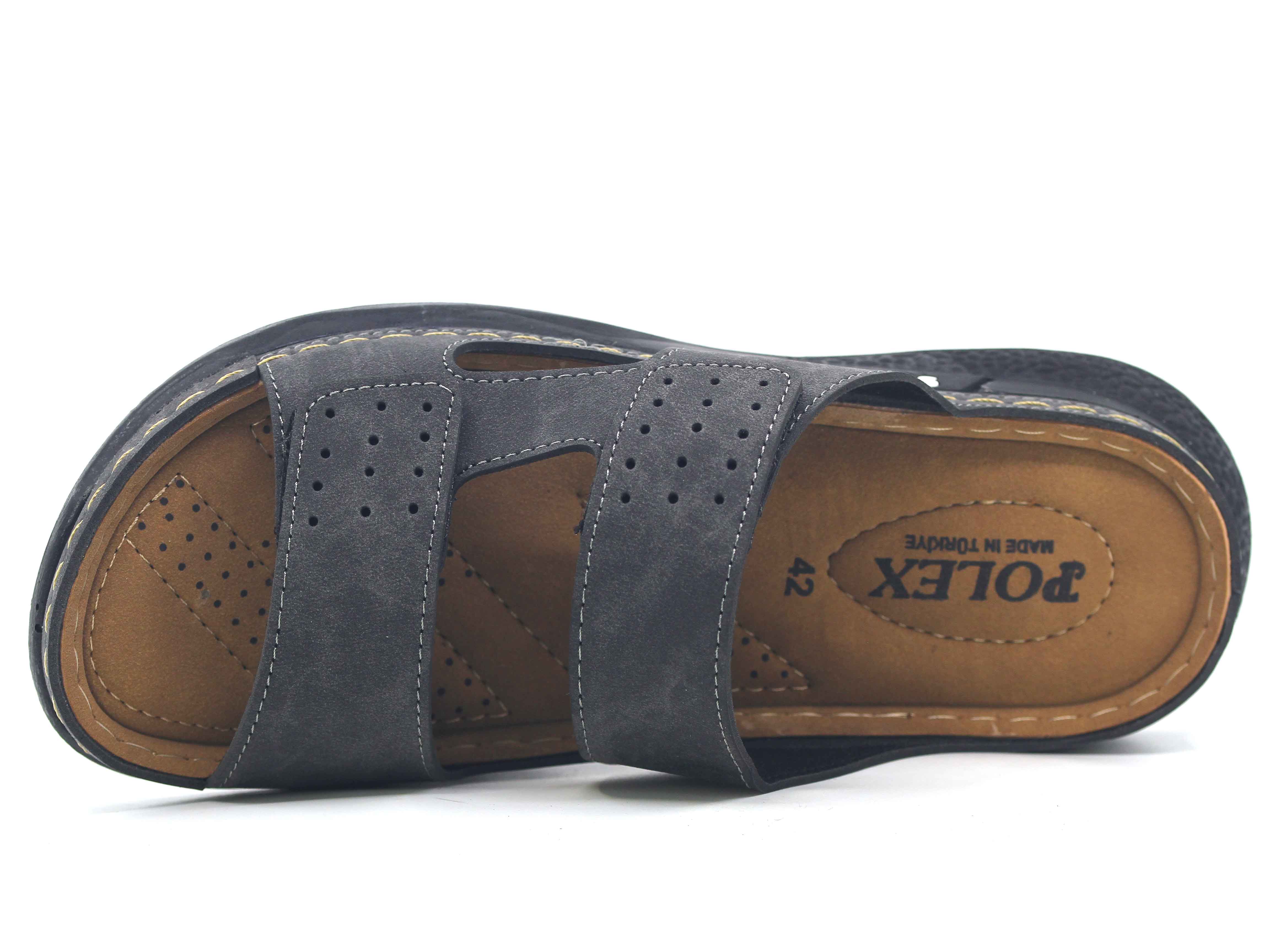 Polex Merdane M-2006 Çift Cırtlı Delikli Sport Monta Poşetli Günlük Terlik - 2