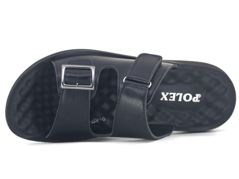 Polex Merdane M109-2003 Cırtlı Tokalı  Enj. Günlük Terlik - 2
