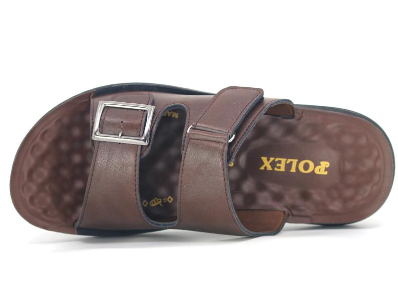 Polex Merdane M109-2003 Cırtlı Tokalı  Enj. Günlük Terlik - 2