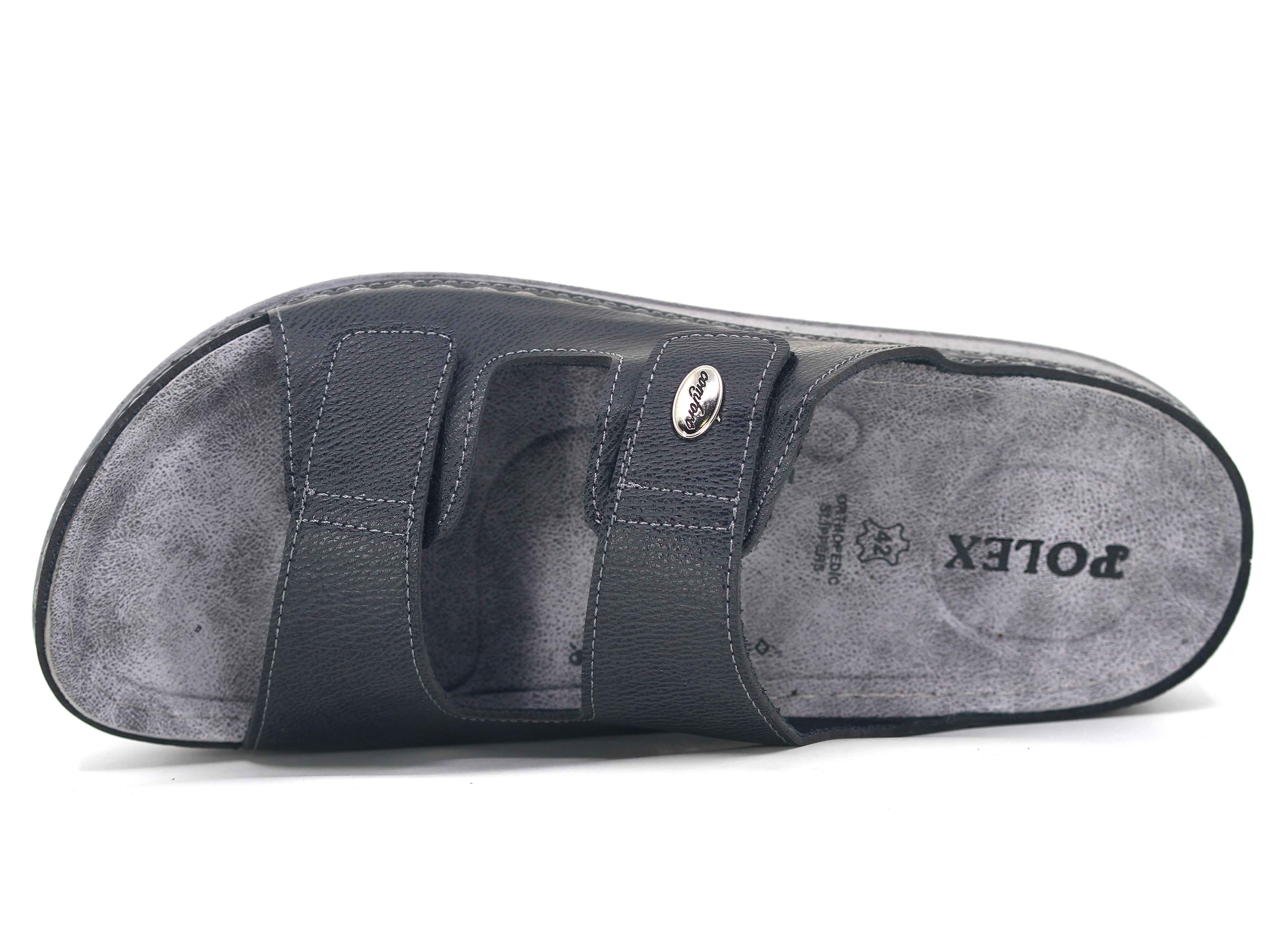 Polex Merdane M224-0103 Çift Bant Cırtlı Monta Günlük Terlik - 2