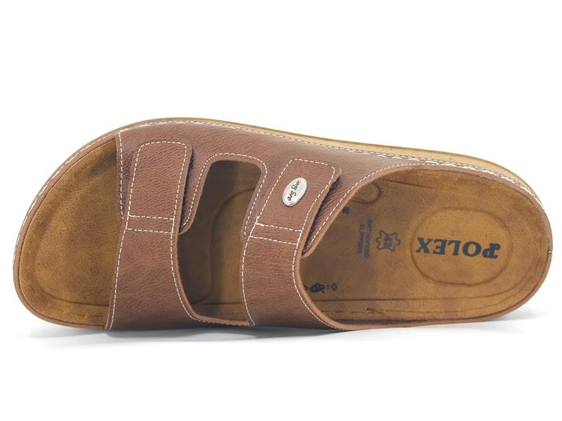 Polex Merdane M224-0103 Çift Bant Cırtlı Monta Günlük Terlik - 2
