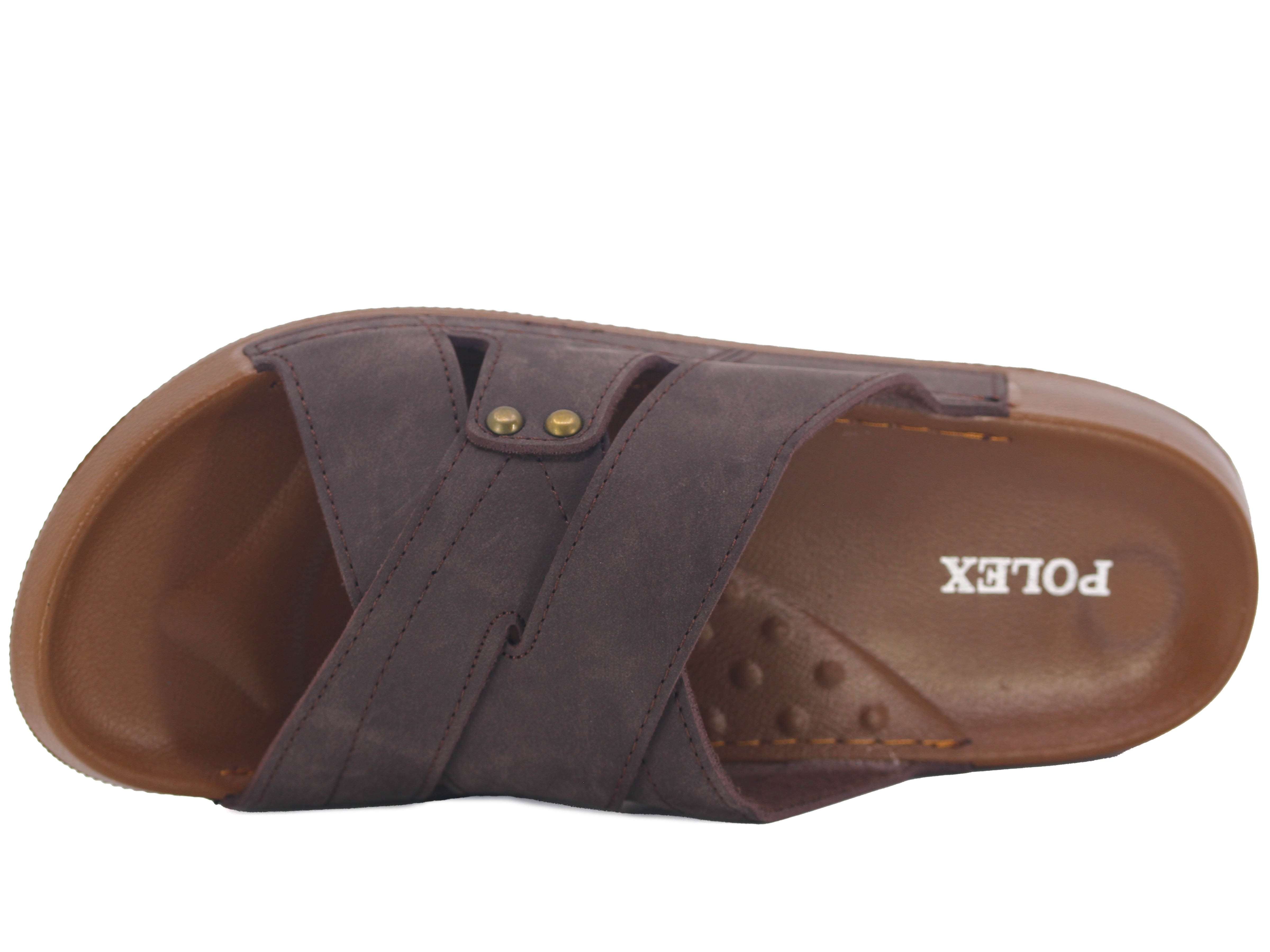 Polex Merdane M268-0110 Çapraz Geçmeli Lazerli Monta Poşetli Günlük Terlik - 2