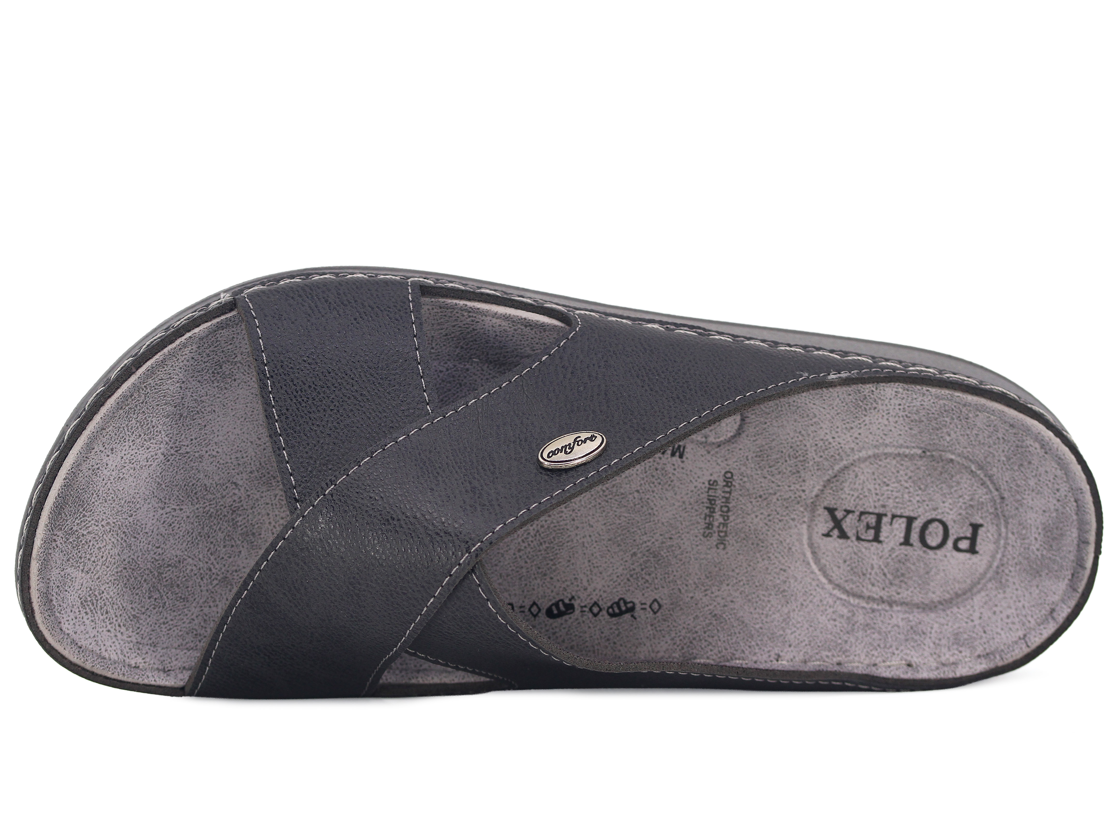 Polex Merdane M224-0102 Çapraz Tokalı Monta Günlük Terlik - 2