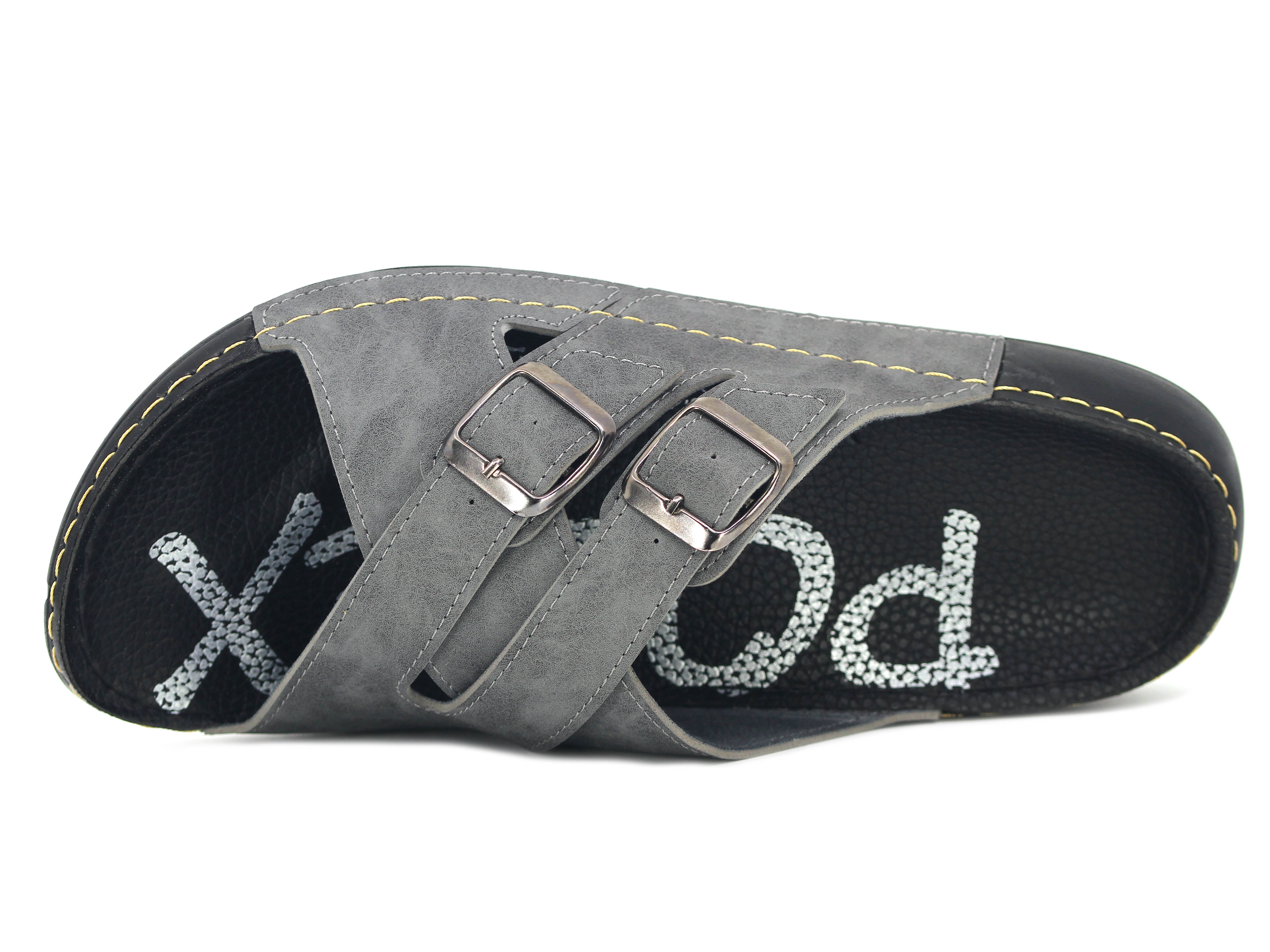Polex Merdane 20055 Çapraz Çift Toka Spor Taban ED Günlük Terlik - 2