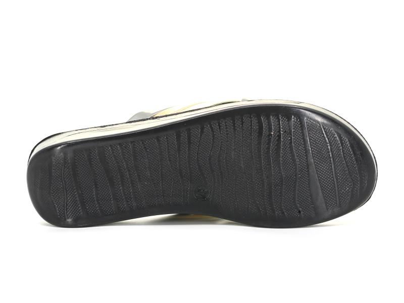 Polex Zenne 6005 Düz Üç Bantlı Yüksek Taban Günlük Terlik - 3