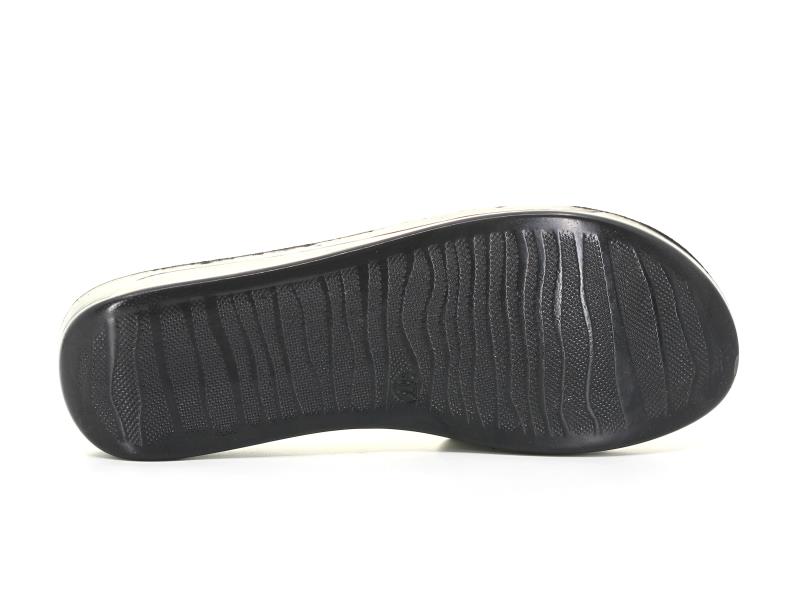 Polex Zenne 6005 Düz Üç Bantlı Yüksek Taban Günlük Terlik - 3