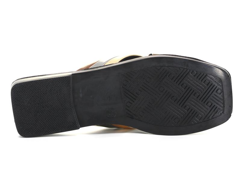 Polex Zenne 6202 Çapraz Üç Bantlı Köşe Taban Günlük Terlik - 3