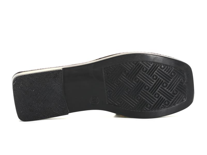 Polex Zenne 6203 Düz Yedi Bantlı Köşe Taban Günlük Terlik - 3