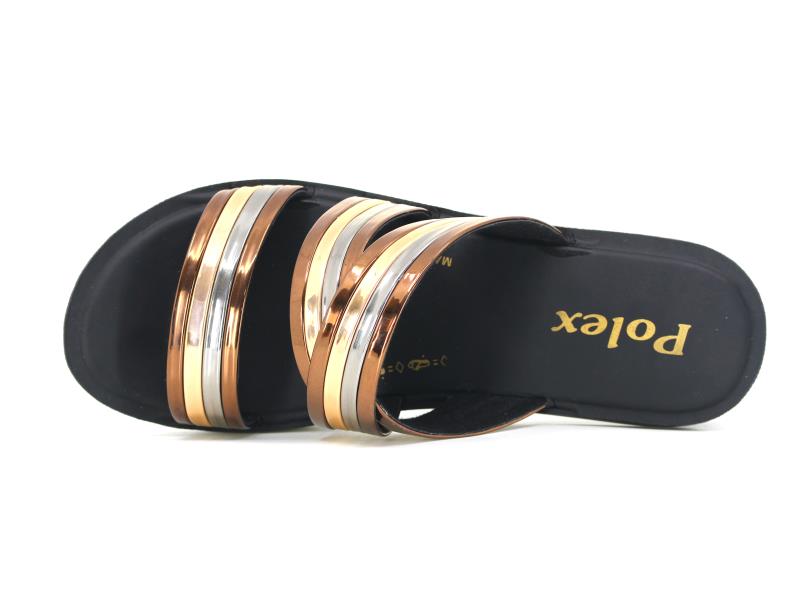 Polex Zenne Z324 Çapraz Ayna Bantlı Günlük Terlik - 2
