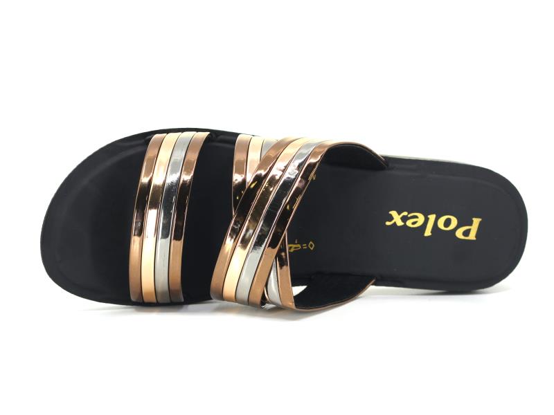 Polex Zenne Z324 Çapraz Ayna Bantlı Günlük Terlik - 2