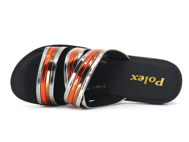 Polex Zenne Z324 Çapraz Ayna Bantlı Günlük Terlik - 2