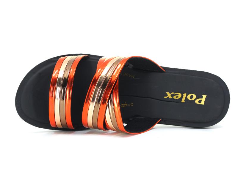 Polex Zenne Z324 Çapraz Ayna Bantlı Günlük Terlik - 2