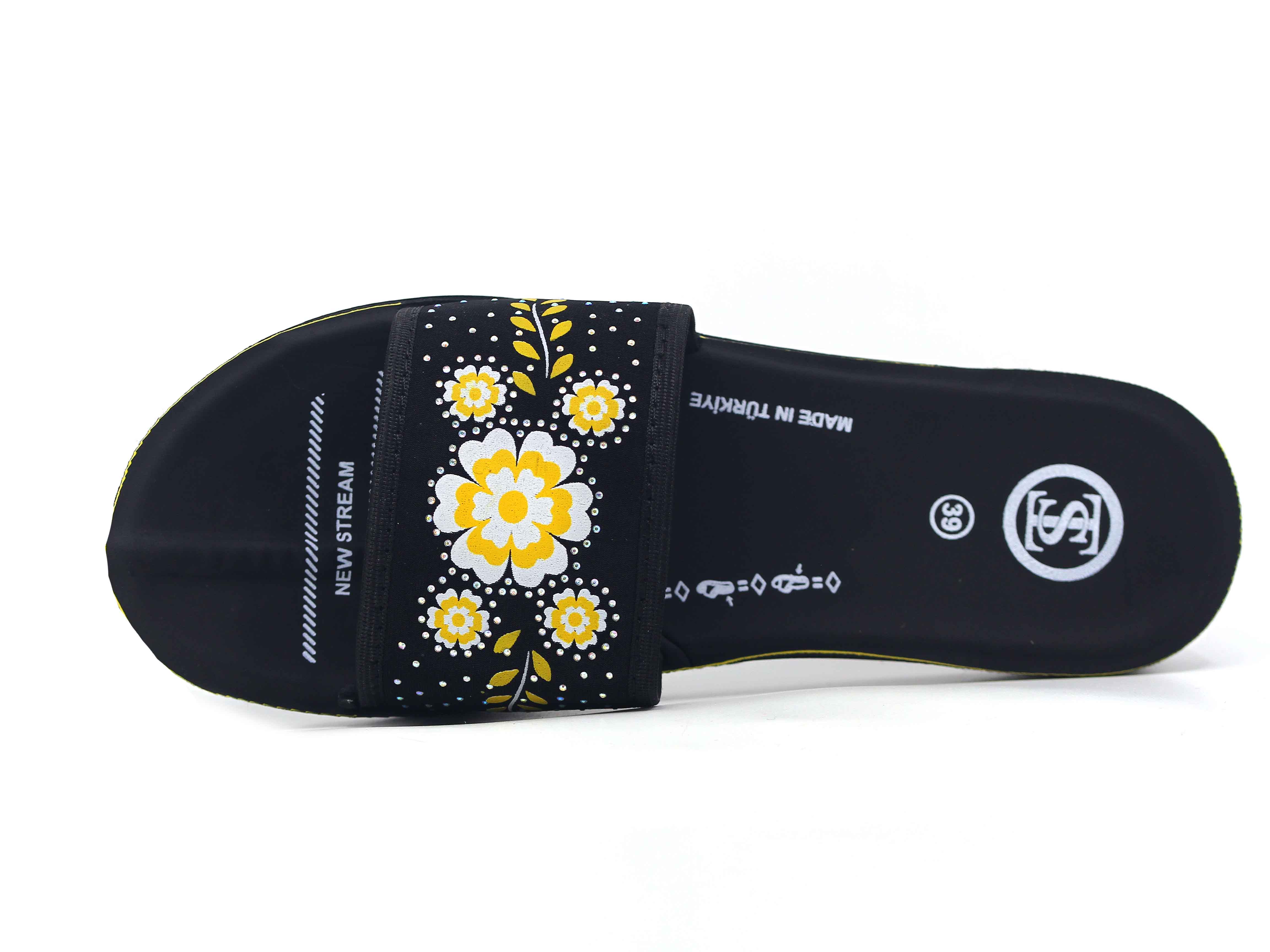Polex Zenne 4223 Çiçek Nakışlı Poşetli Günlük Terlik - 2
