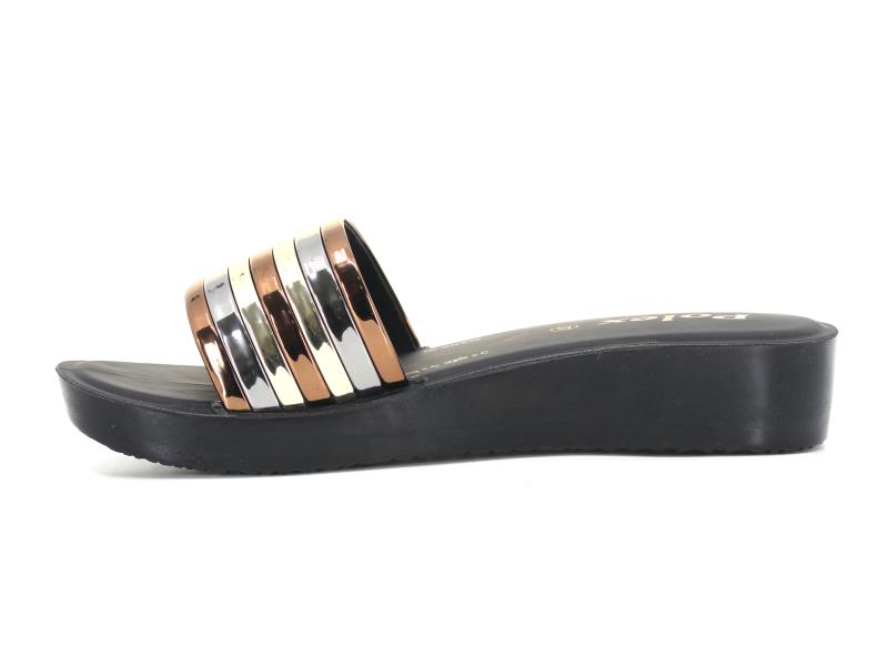 Polex Zenne Z336 Düz Yedi Bantlı Günlük Terlik - 2