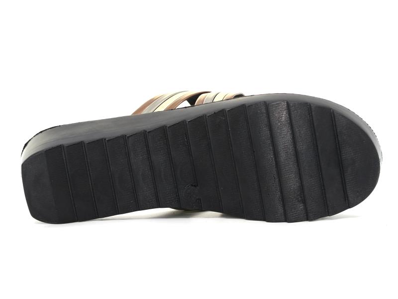 Polex Zenne Z902 Düz Çapraz Ayna Çift Bantlı Günlük Terlik - 3