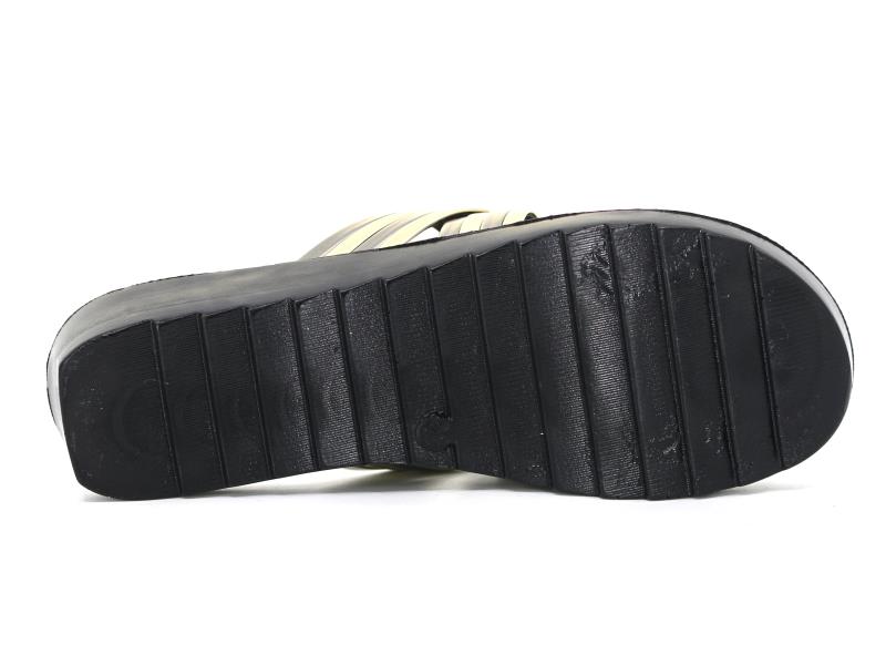Polex Zenne Z902 Düz Çapraz Ayna Çift Bantlı Günlük Terlik - 3