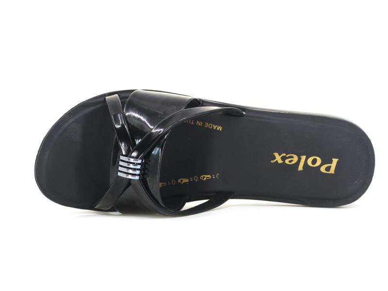 Polex Zenne Z341 Ortadan Bağlı Ayna Bantlı Günlük Terlik - 2