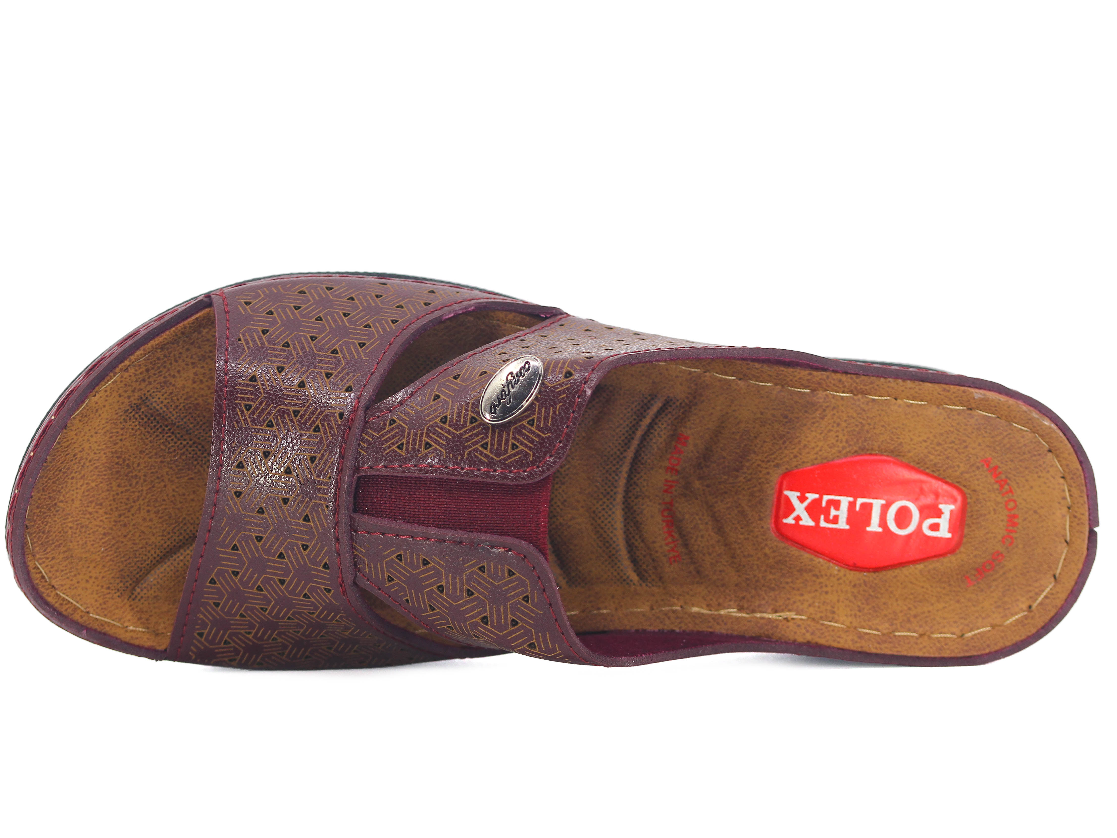 Polex Zenne Z10-0219 Lastikli Lazerli Monta Günlük Terlik - 2