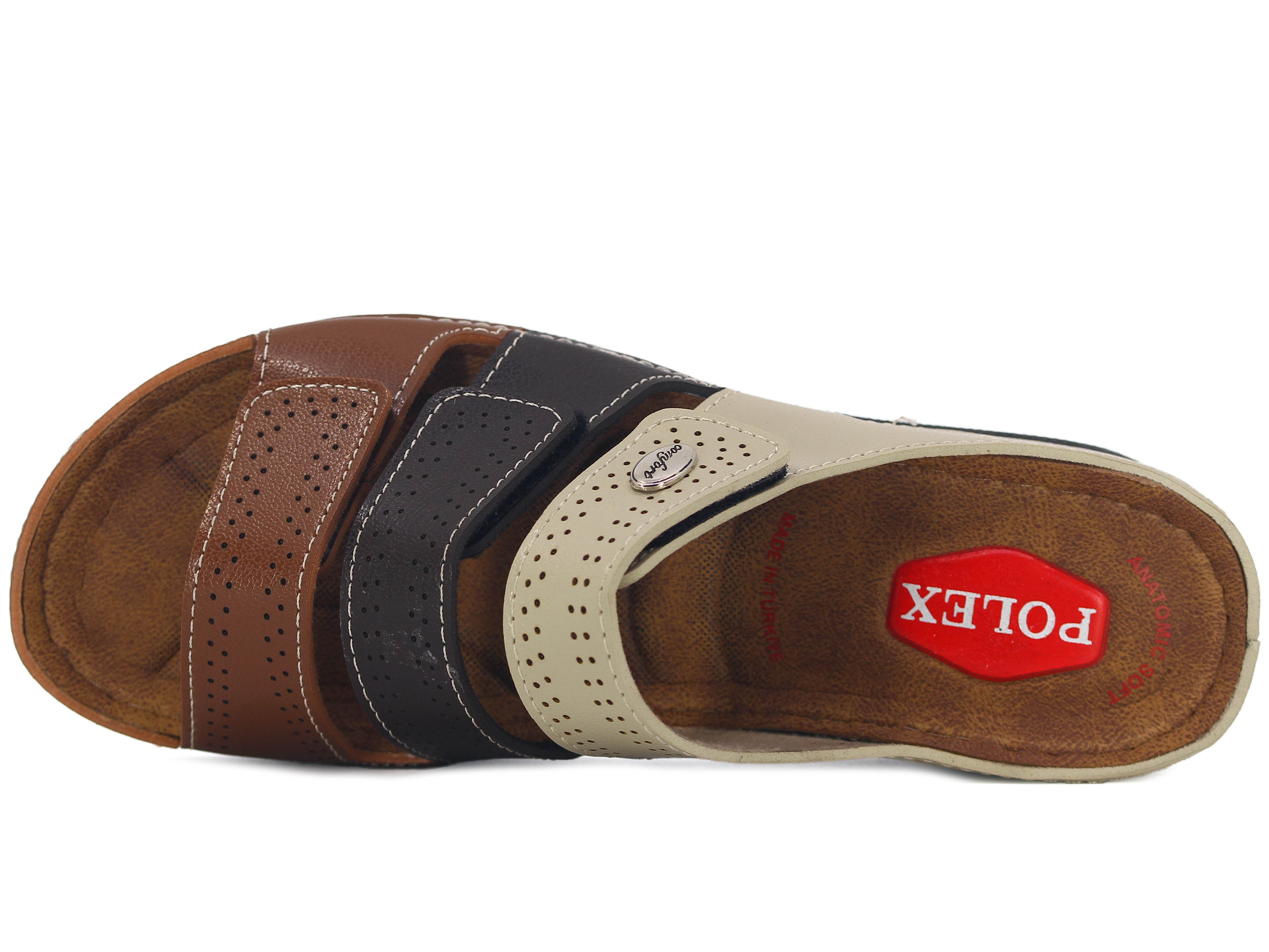 Polex Zenne Z10-0349 Üç Cırtlı Monta Günlük Terlik - 2