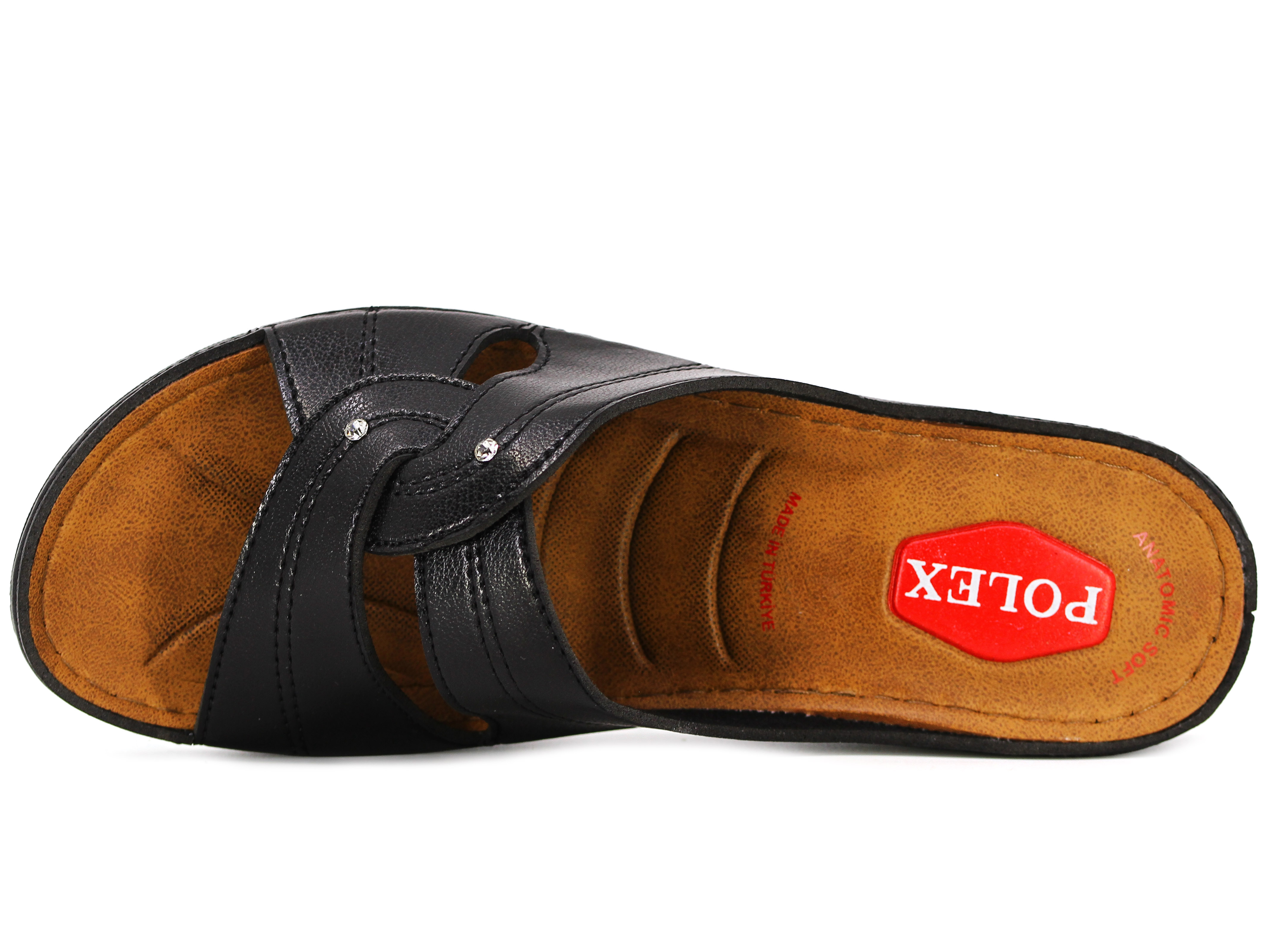 Polex Zenne Z10-0146 Geçmeli Damla Taşlı Monta Günlük Terlik - 2