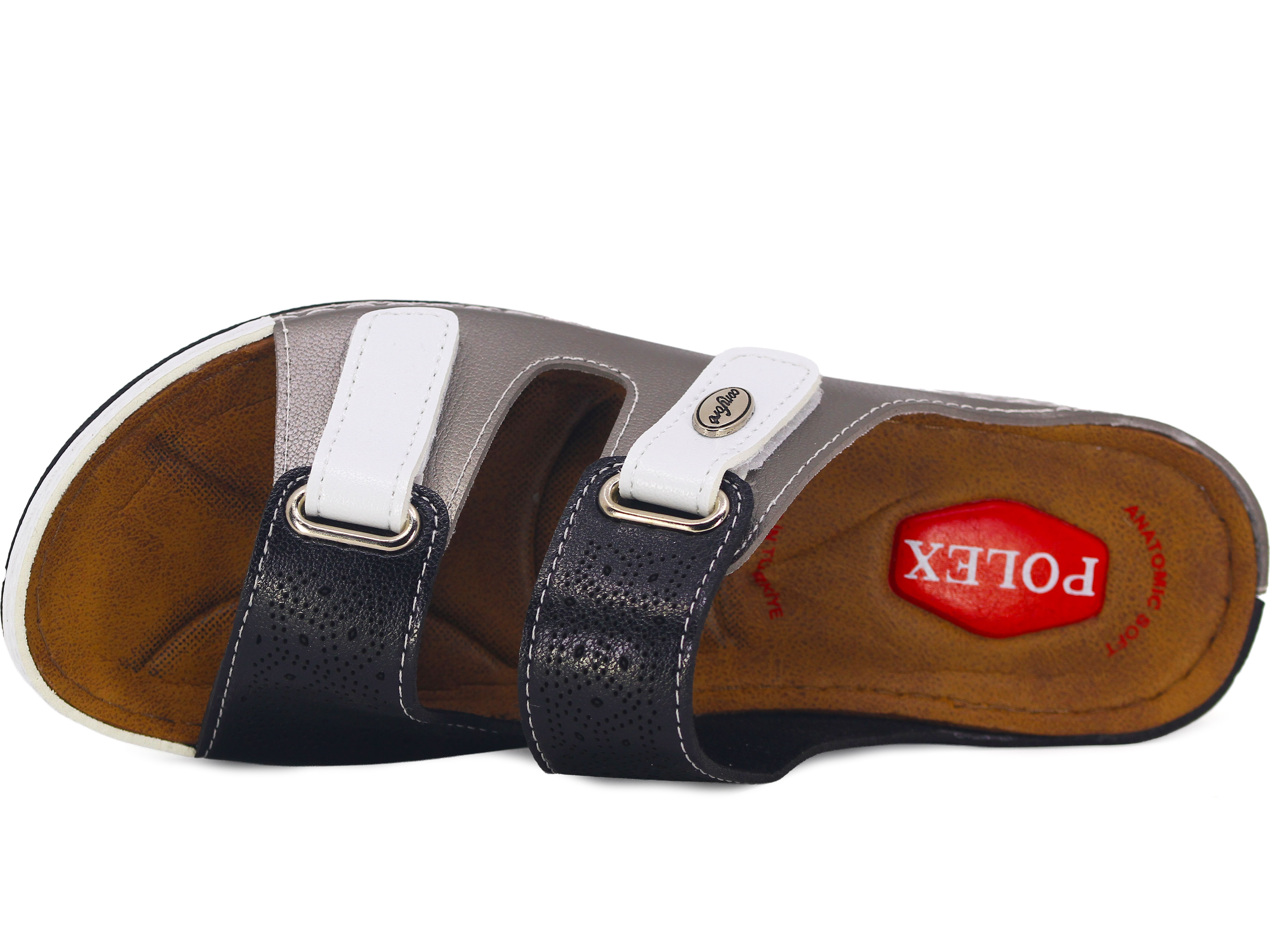 Polex Zenne Z10-0250 Çift Cırtlı Lazerli Monta Günlük Terlik - 2