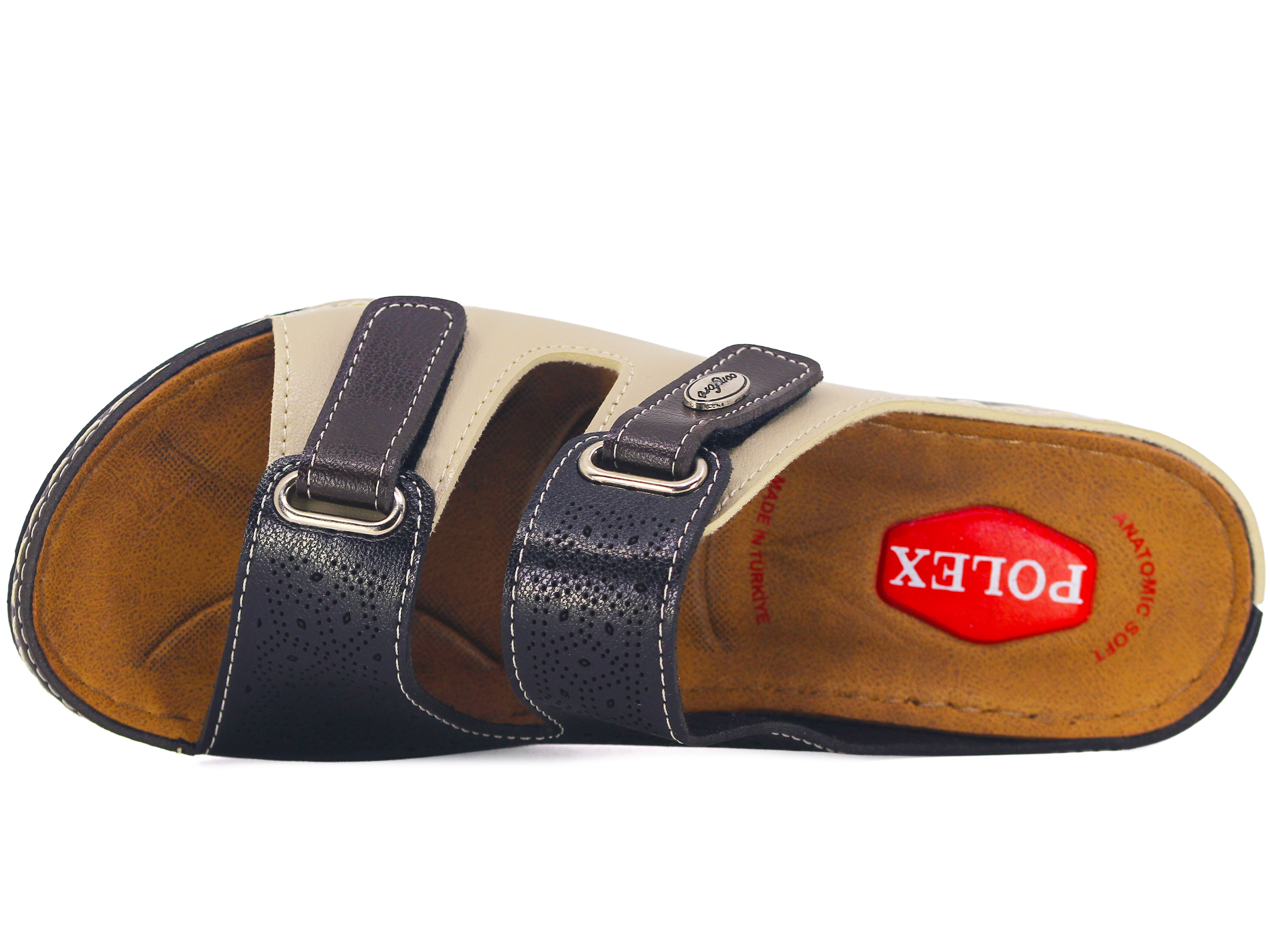 Polex Zenne Z10-0250 Çift Cırtlı Lazerli Monta Günlük Terlik - 2