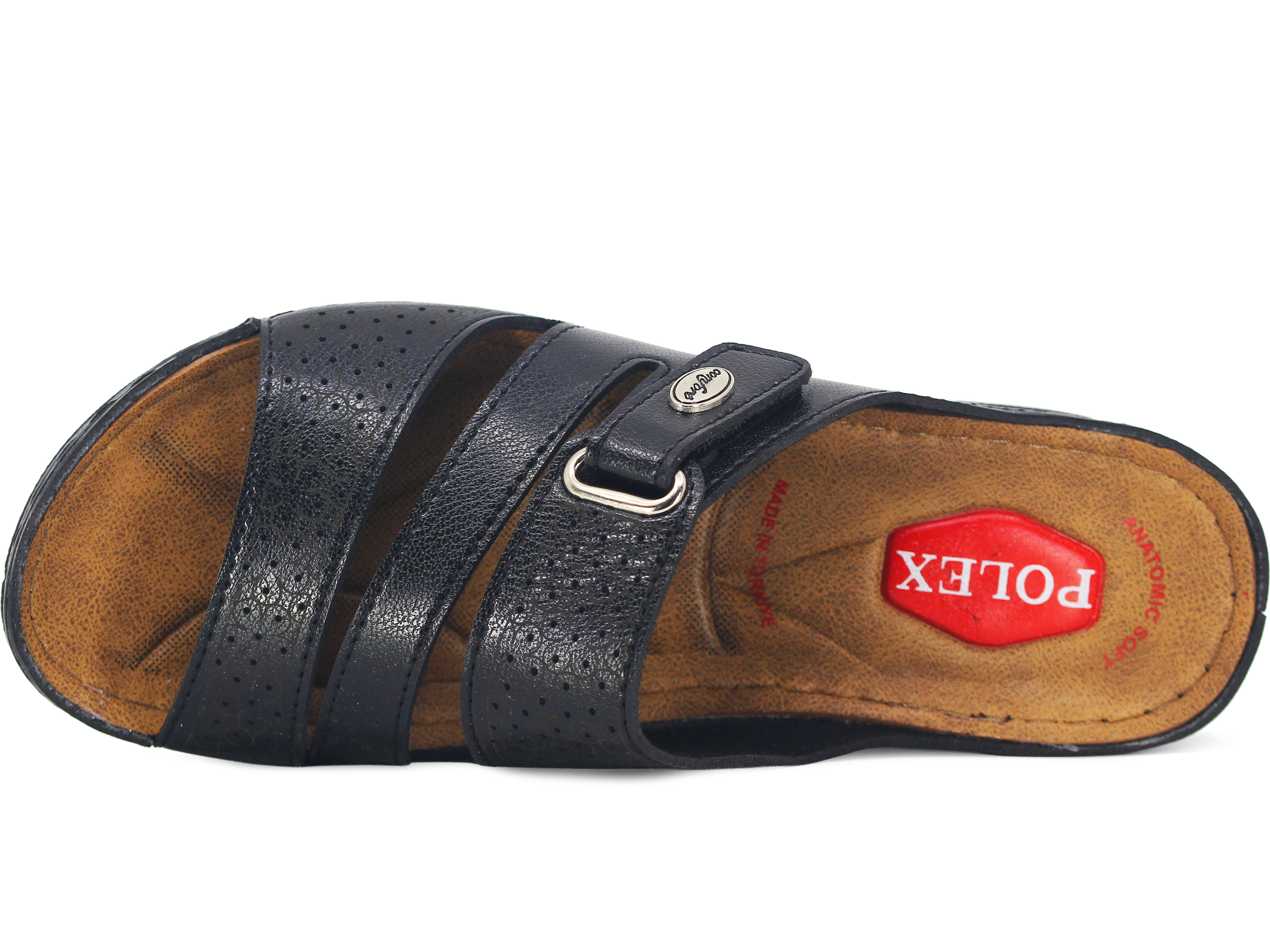 Polex Zenne Z10-0222 Üç Bant Cırtlı Lazerli Monta Günlük Terlik - 2