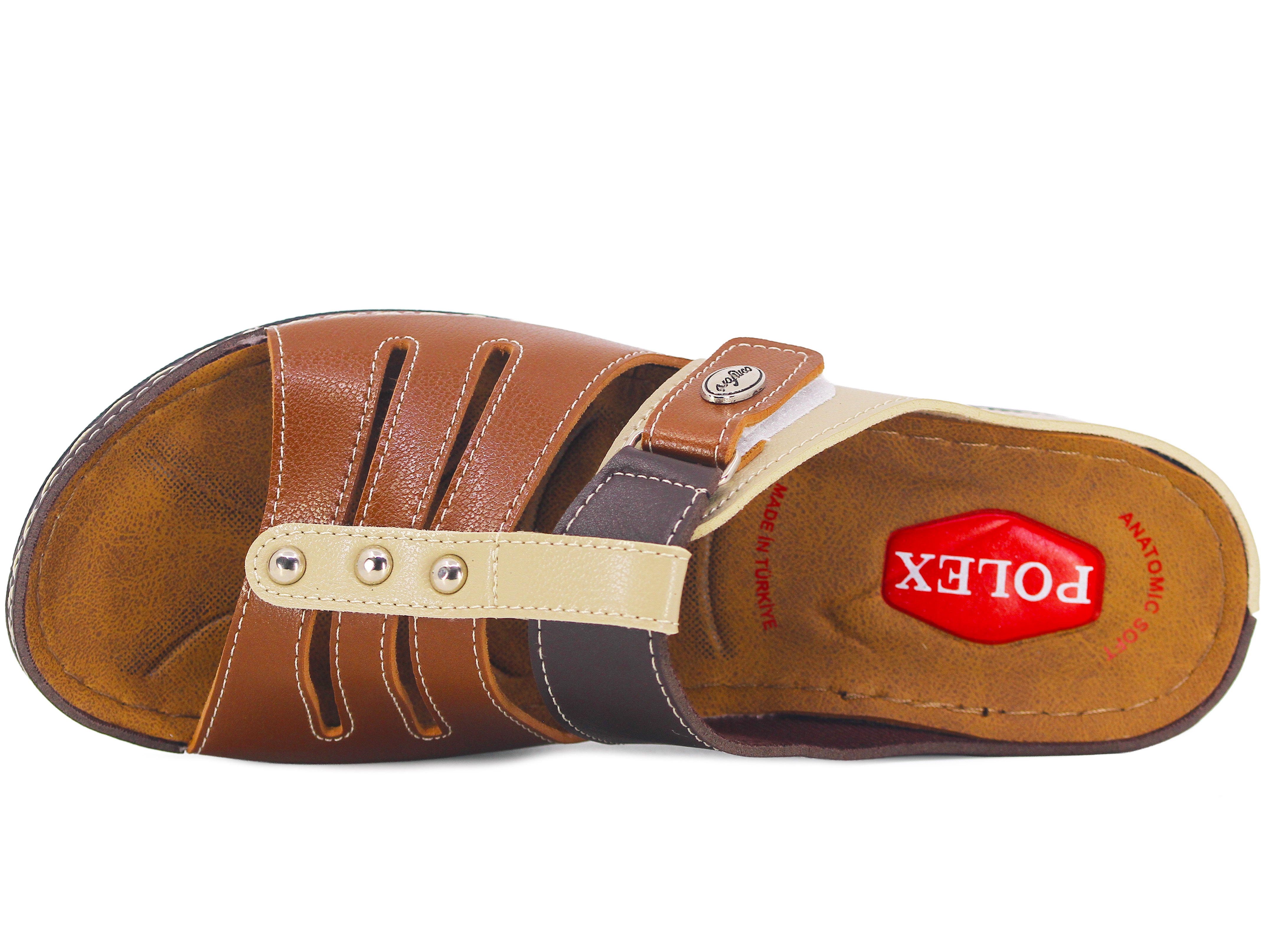 Polex Zenne Z10-0253 Üç Rivetli Cırtlı Monta Günlük Terlik - 2