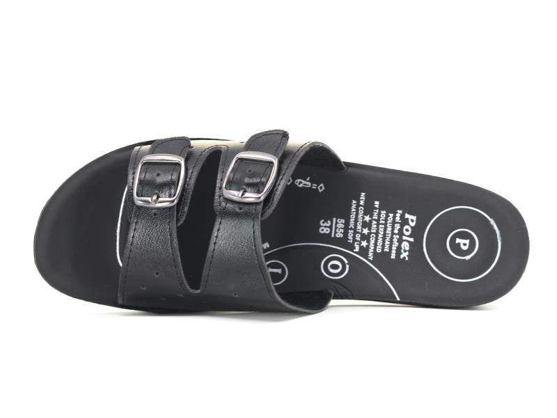 Polex Zenne 5652 Çift Toka Noktalı Masajlı Günlük Terlik - 2