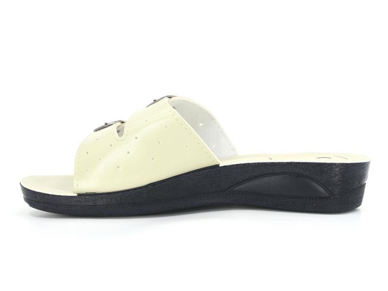 Polex Zenne 5652 Çift Toka Noktalı Masajlı Günlük Terlik - 2