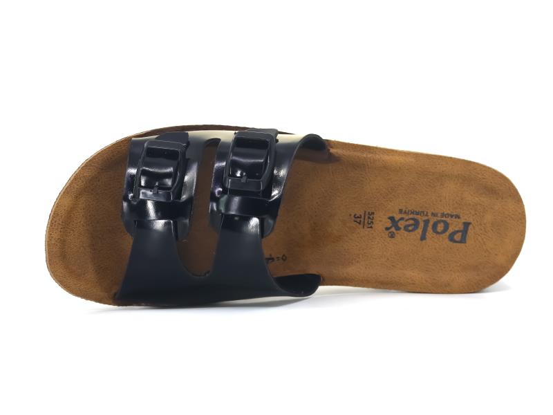 Polex Zenne 5252 Çift Toka Traktör Taban Günlük Terlik - 2