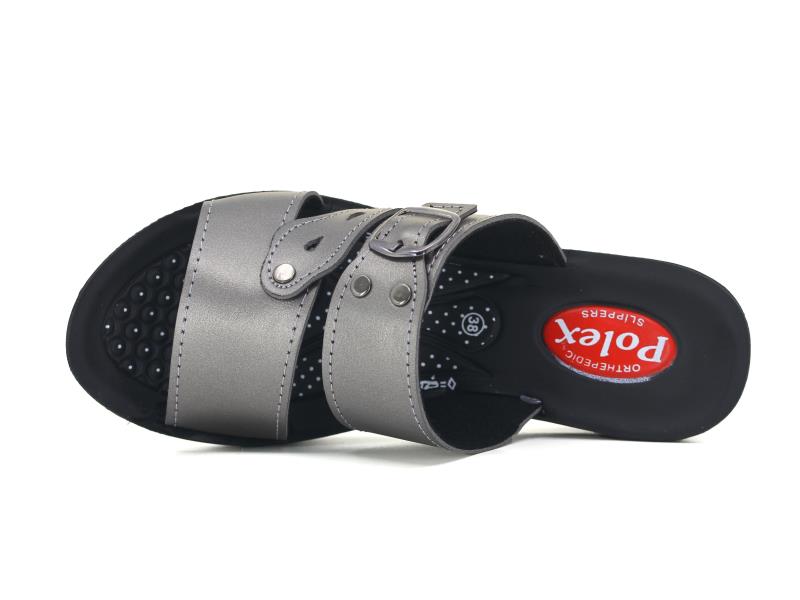 Polex Zenne 5702 Tek Toka Rivetli Yüksek Pedli Günlük Terlik - 2